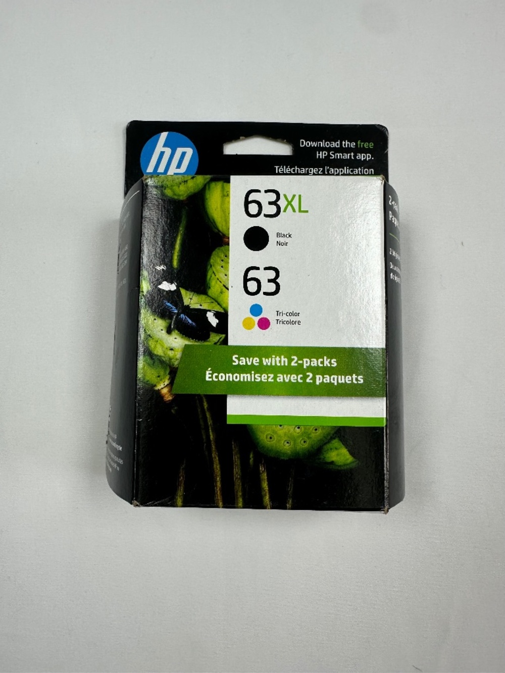 HP 63XL Black, 63 Tri Colored, Combo, 2 Pack, LOR48AN, HP Desk Jet, Office Jet